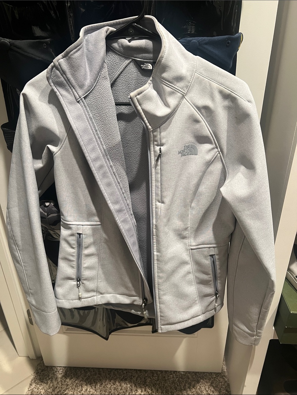 The North Face Light Grey Softshell Jacket